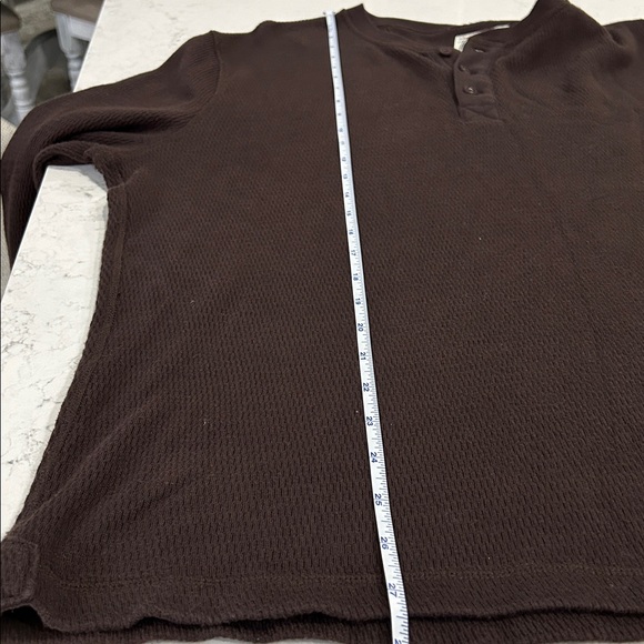 Tecovas Standard Issue Long Sleeve Waffle Knit Henley Size L - Picture 7 of 8